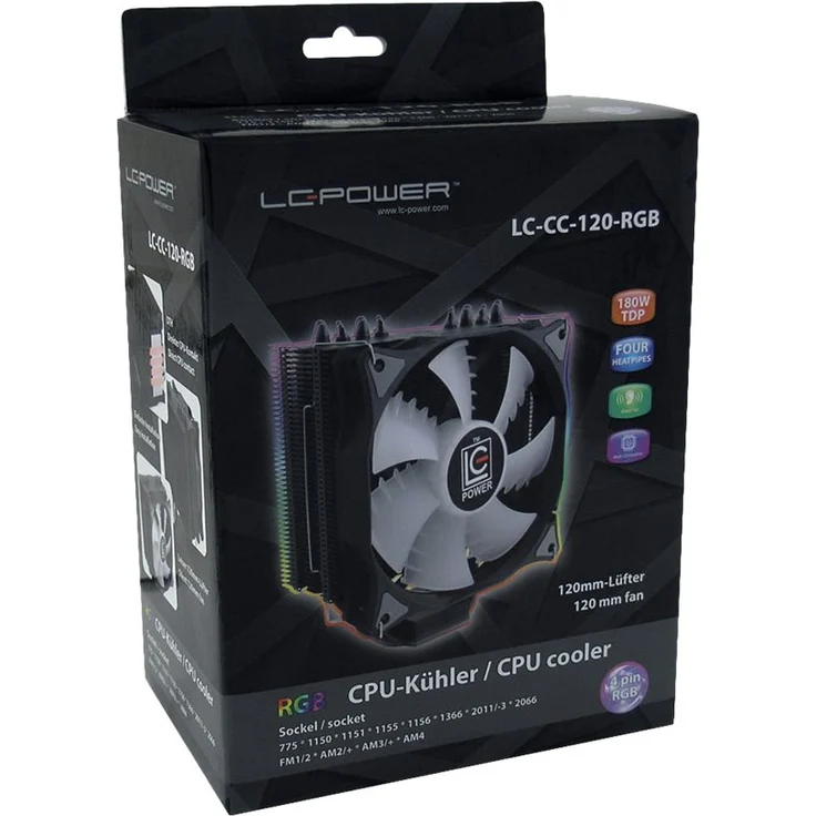Kühler LC-POWER Cosmo Cool LC-CC-120-RGB – Bild 3