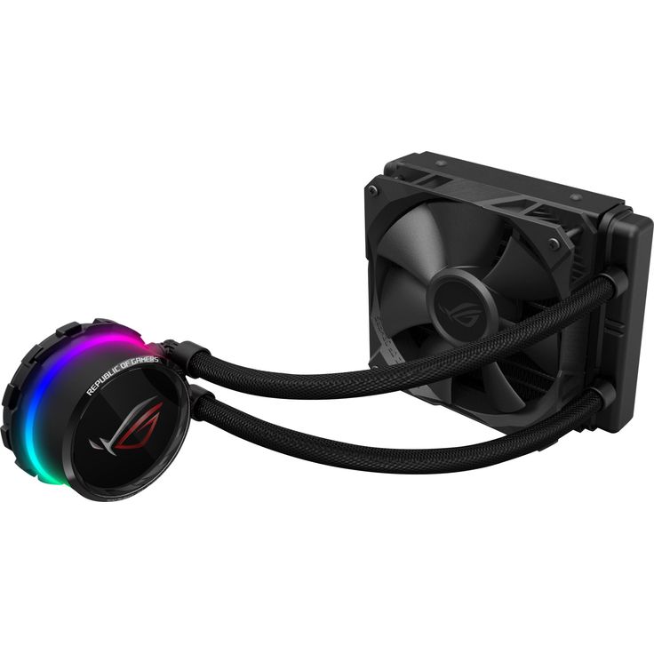 ASUS ROG Ryuo 120 All-in-One CPU-Wasserkühlung (1,77 Zoll OLED Display, Aura Sync RGB, ROG-120 mm-Lüfter) – Bild 4