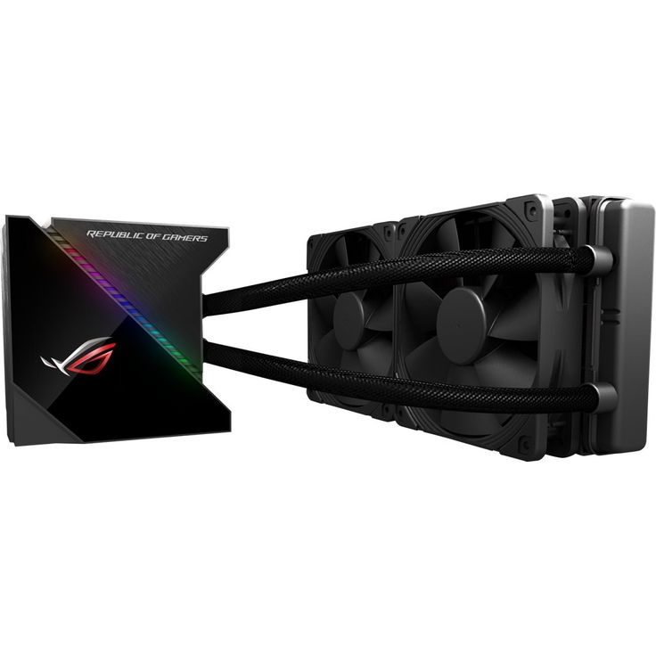 ASUS ROG Ryujin 240 All-in-One CPU-Wasserkühlung (1,77 Zoll OLED-Display, Aura Sync RGB, Noctua iPPC 2000 PWM 2 x 120 mm Radiatorlüfter) – Bild 7
