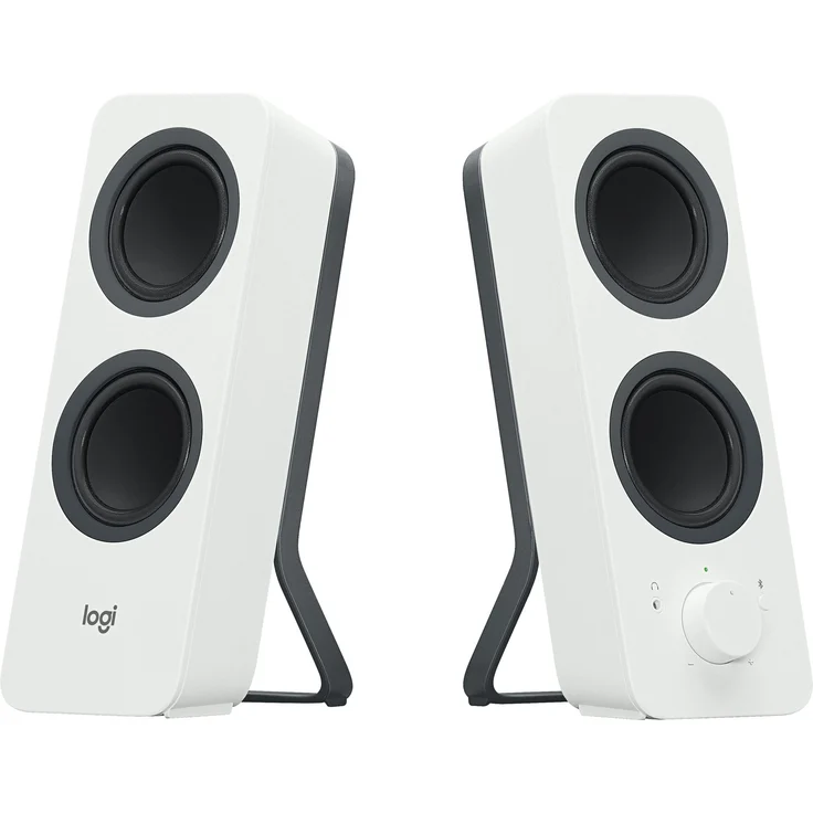 Logitech Z207 Kabellose PC-Lautsprecher, Bluetooth, Stereo Sound, 10 Watt Spitzenleistung, 3,5 mm Eingang, Kopfhörerbuchse, Easy-Switch Feature, UK Stecker, PC-TV-Tablet-Handy - weiß – Bild 2