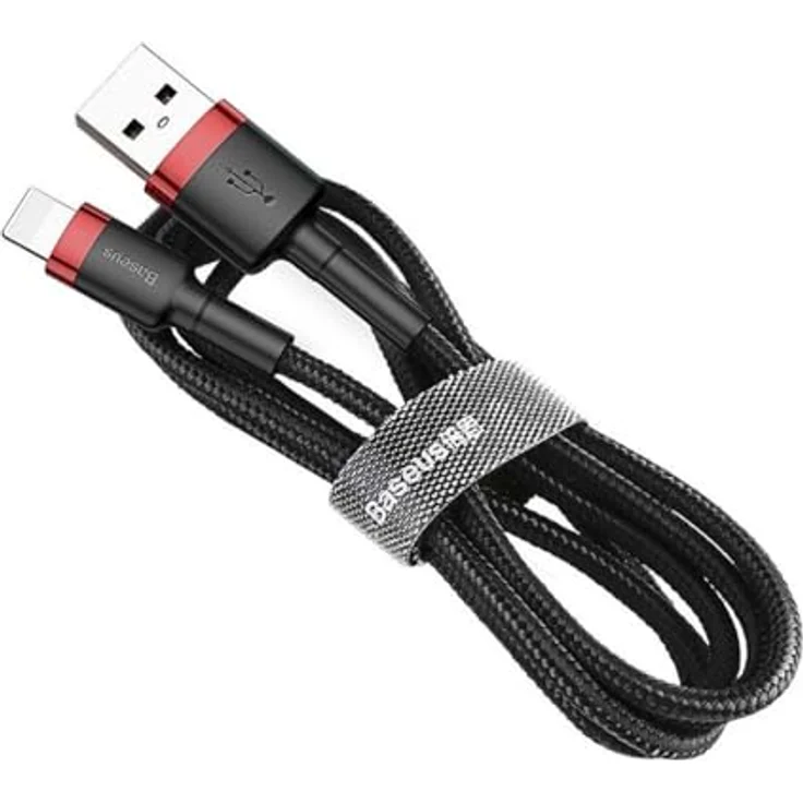 Baseus Cable Cafule - USB to Lightning - 2A 3 m (CALKLF-R91) black and red – Bild 4