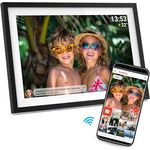 Denver Frameo PFF-1016 25,4cm (10,1) 16GB Digitaler Bilderrahmen mit extrafeinem Rand, Kristallklares HD-Display, WLAN-Übertragung und 16GB Speicherplatz, Schwarz