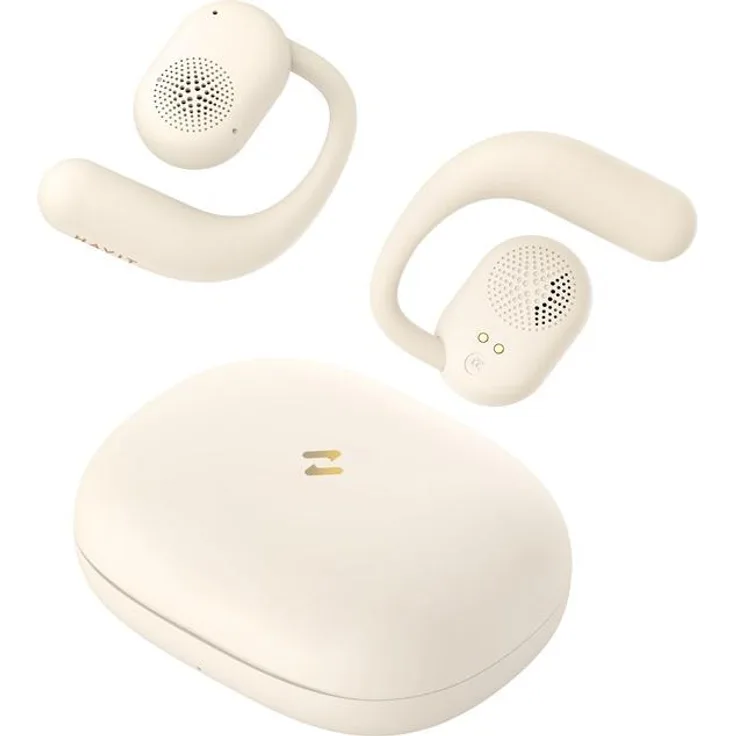 Havit OWS914, TWS Wireless Kopfhörer in Beige, Dual Device Connection, ENC-Technologie, Bluetooth 5.3, 7 Stunden Akkulaufzeit