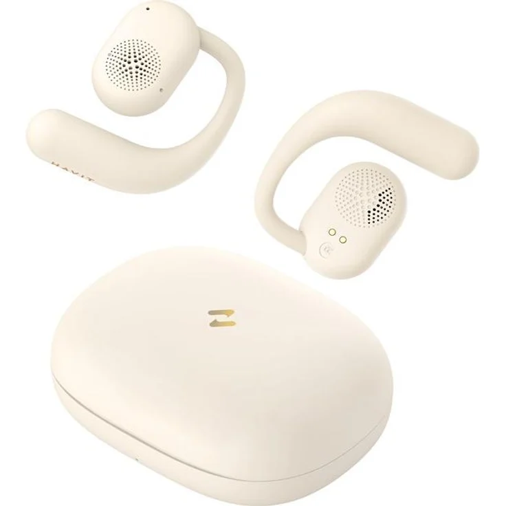 Havit OWS914, TWS Wireless Kopfhörer in Beige, Dual Device Connection, ENC-Technologie, Bluetooth 5.3, 7 Stunden Akkulaufzeit