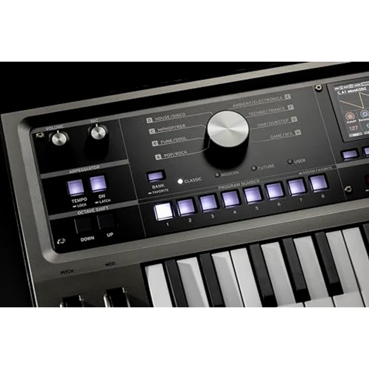 Korg micro2, Digital-Synthesizer mit 3 Oszillatoren, 8 Stimmen, 256 Presets und 2,8“ Farbdisplay – Bild 4