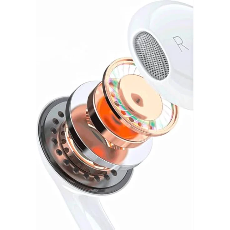 Dudao X14PROL-W1 In-Ear-Kopfhörer mit iPhone Anschluss weiß, elegantes Design und klarer Klang – Bild 3
