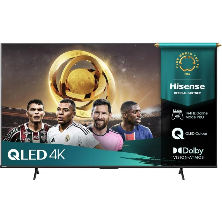 Hisense 55E77Q Pro, 55 Zoll QLED-TV mit 4K UHD, Multituner, Smart, Dolby Vision HDR10+, PVR, schwarzes Design