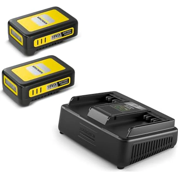Kärcher Schnellladegerät Battery Power 18, Schnellladegerät für 2 Akkus 18V mit Schnellladung – Bild 1