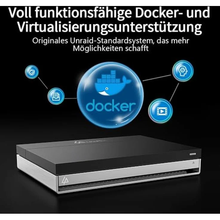 LincPlus LincStation N2 6-Bay NAS-Server - Intel N100 Quad-Core, 16GB LPDDR5, 128GB eMMC, 10GbE, 2x SATA HDD + 4x M.2 NVMe SSD, Unraid OS Lizenz, Diskless – Bild 8