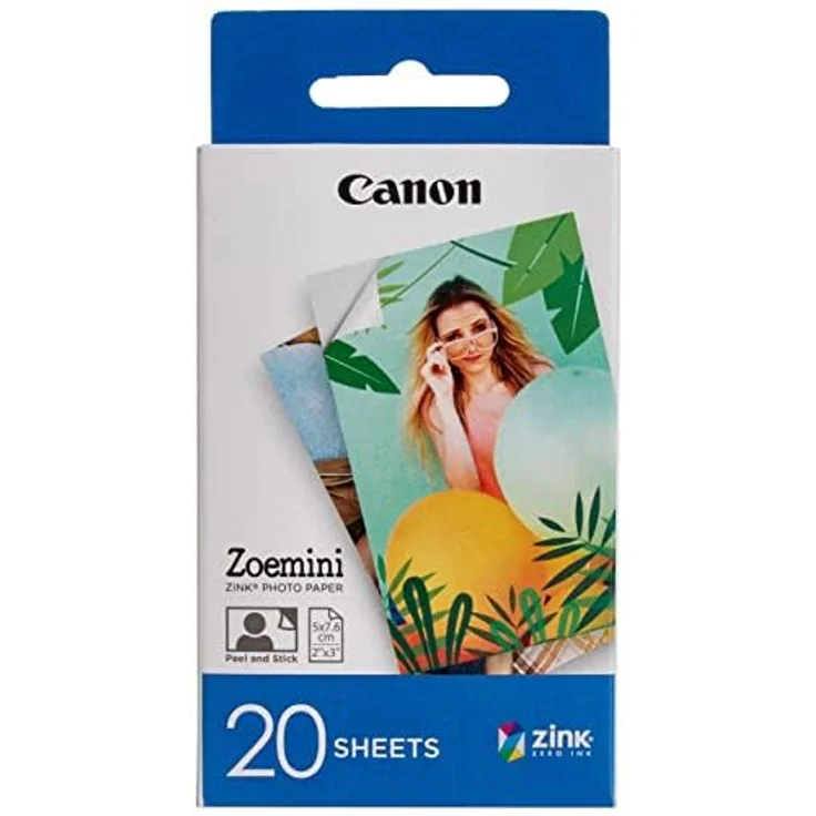 Canon 3214C002 Zink Papier ZP-2030, 20 Blatt für Zoemini - Preisvergleich – Bild 2