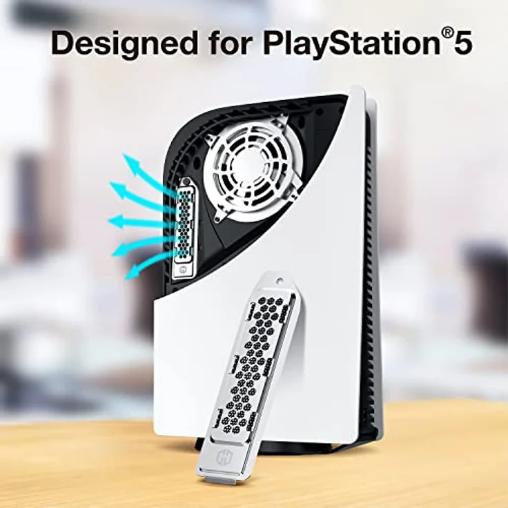 GRAUGEAR | Wärmeableitende Staubschutzhaube aus Metall für PS5 M.2 SSD Slot | PS5 SSD Abdeckung mit Belüftung | passend für PlayStation®5 Speichererweiterung (18049) (18049) – Bild 3