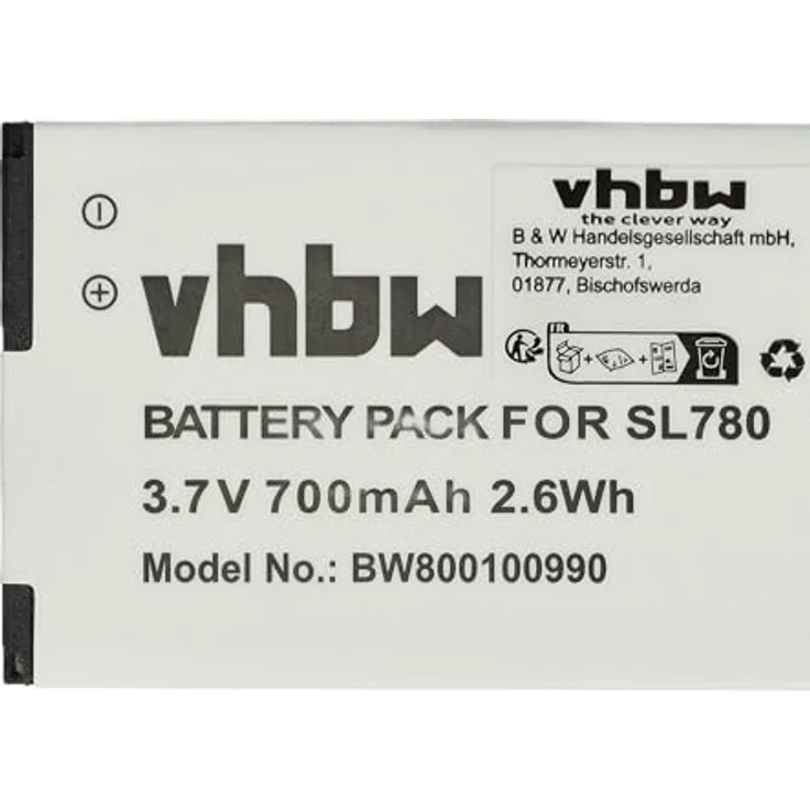 VHBW Li-Ion Akku 700 mAh (3,7 V), geeignet für schnurlos Festnetz Telefon Siemens Gigaset SL400A, SL400H, SL400, SL780, SL785 – Bild 5