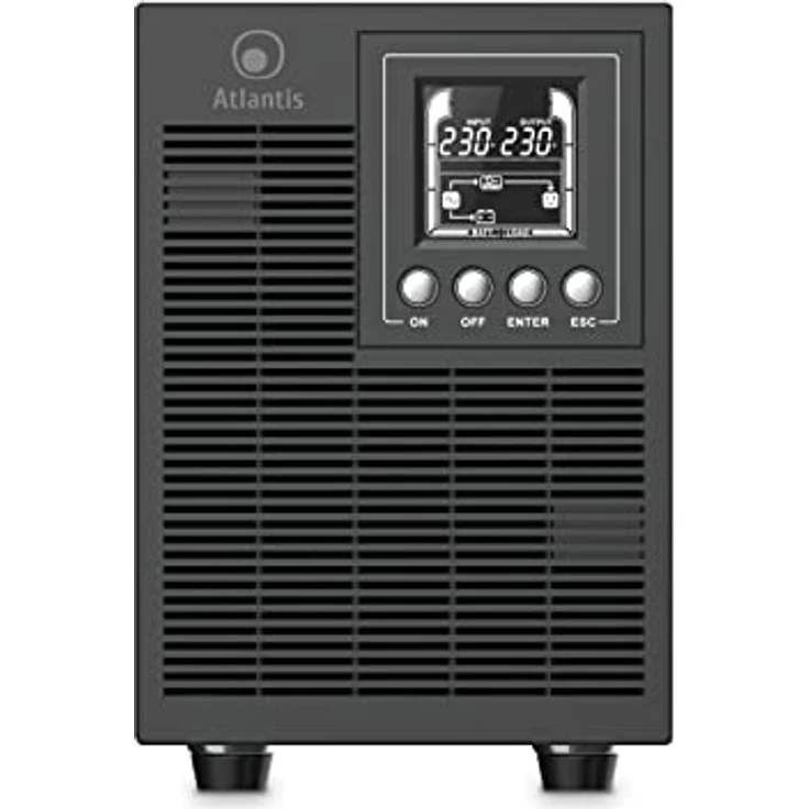 Atlantis Land UPS A03-OP2002P, 2000VA/1800W Online USV Tower mit reiner Sinuswelle, 4 Ausgänge, LCD-Display – Bild 11