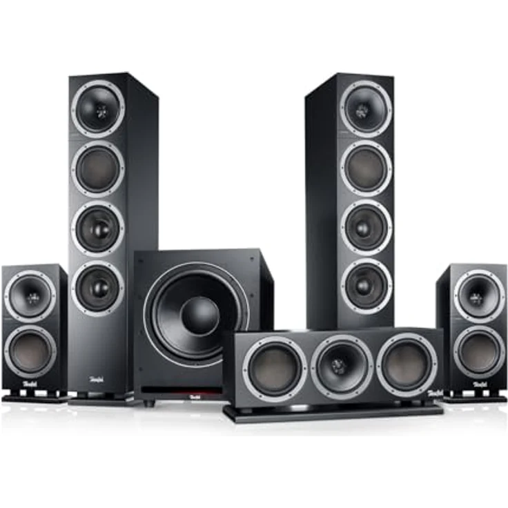 Teufel Theater 500 Surround 5.1 Heimkino-Set - Mächtiger Subwoofer, präzise Ortung bei Games - schwarz – Bild 1