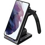 Prestigio Revolt A9 Kabellose Ladestation Kompatibel mit Samsung-Produkten, Drahtloses Ladegerät für Samsung Galaxy Watch