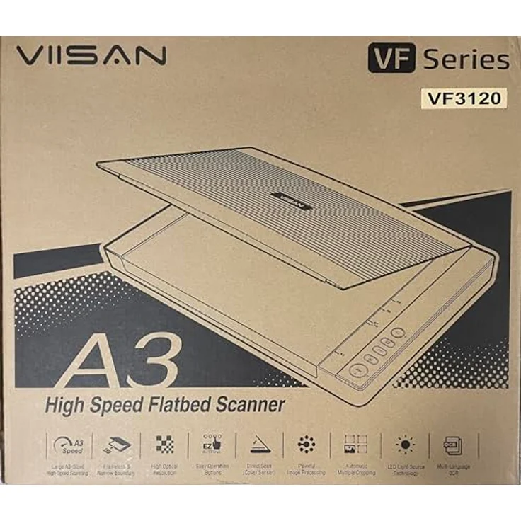 Viisan VF3120, Flachbettscanner Din-A3. Max. Auflösung 1200x1200 DPI. inkl. ViiScan Software für Windows & Mac – Bild 2