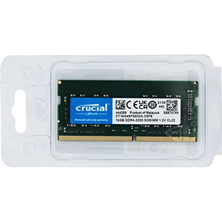 Crucial 16 GB DDR4-RAM SO-DIMM PC3200 CL22, Hochgeschwindigkeits-Arbeitsspeicher für Notebooks, Grün – Bild 4