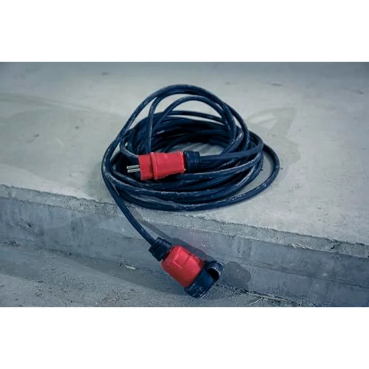 Brennenstuhl Verlängerungskabel 9161100110, robustes 10 m H07RN-F Stromkabel, 16 A, schwarz-rot, IP44, für Außenbereich – Bild 6