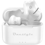 CORN TECHNOLOGY ONESSTYLE TWS-VX-PRO, In-ear Kopfhörer mit Aktiver Geräuschunterdrückung, Bluetooth, Weiß