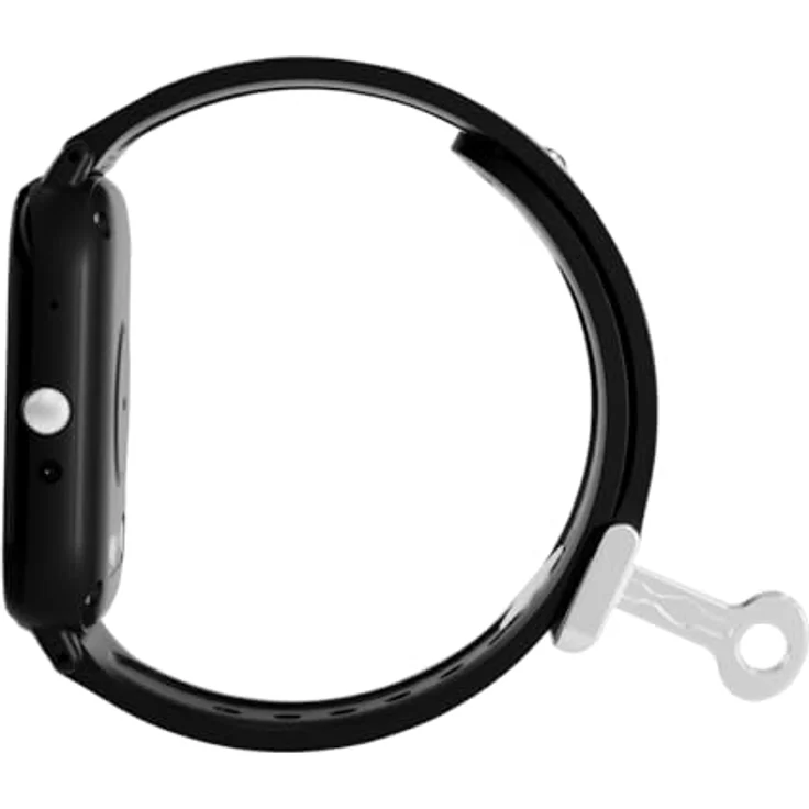 NikuTRAX Demenz-Uhrenarmband mit Sicherheitsverschluss (LOCK-Funktion) 20mm, Schwarz, hautfreundliches Silikon, inklusive 2 Schlüssel – Bild 2