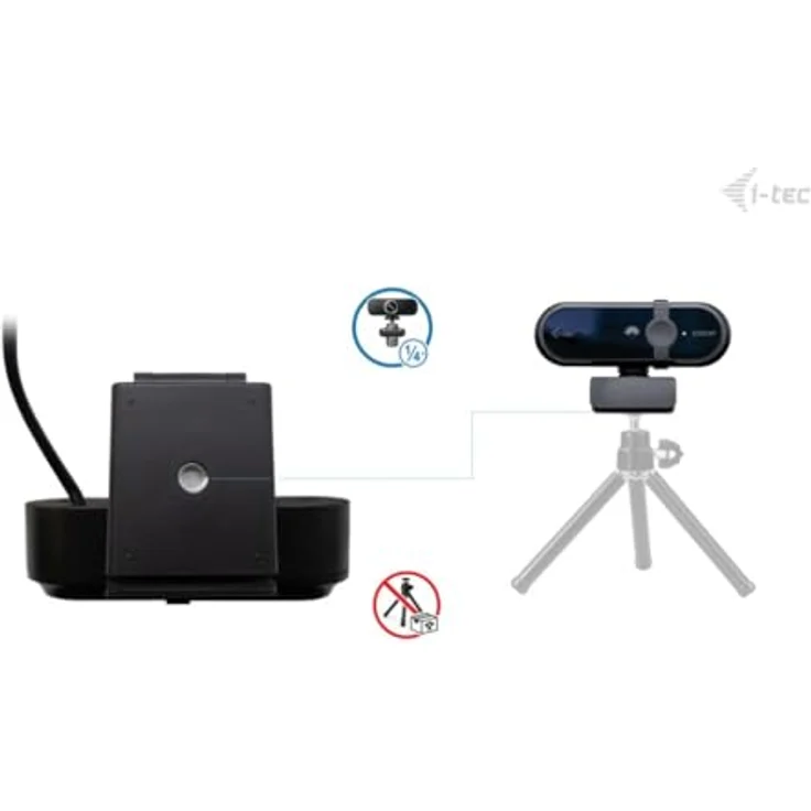 i-tec Solomon 100 Webcam 1080p, Fester Fokus, Automatische Bildoptimierung, Integrierte Datenschutzabdeckung, Plug-&-Play – Bild 5