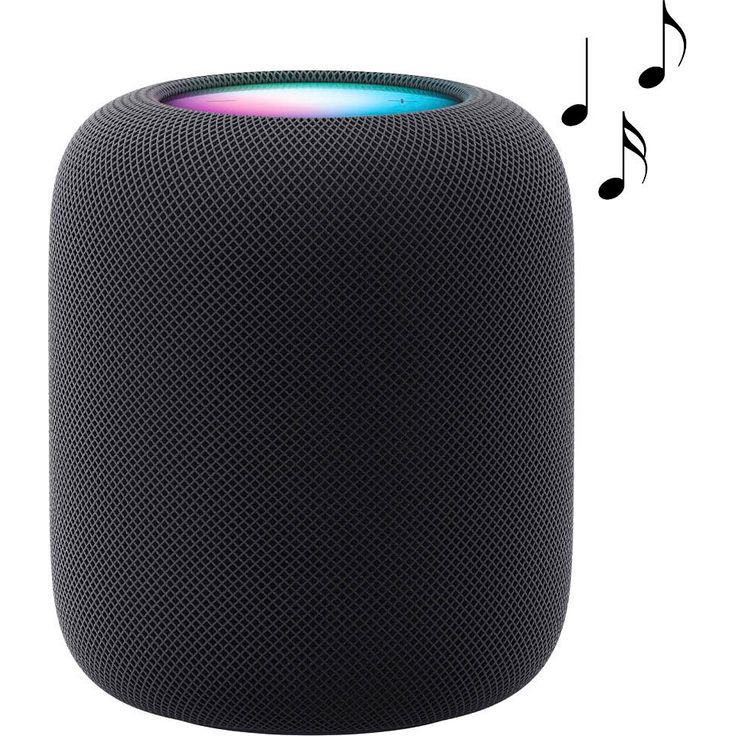 Apple MQJ73D/A HomePod (2. Generation), Smart Speaker, Midnight