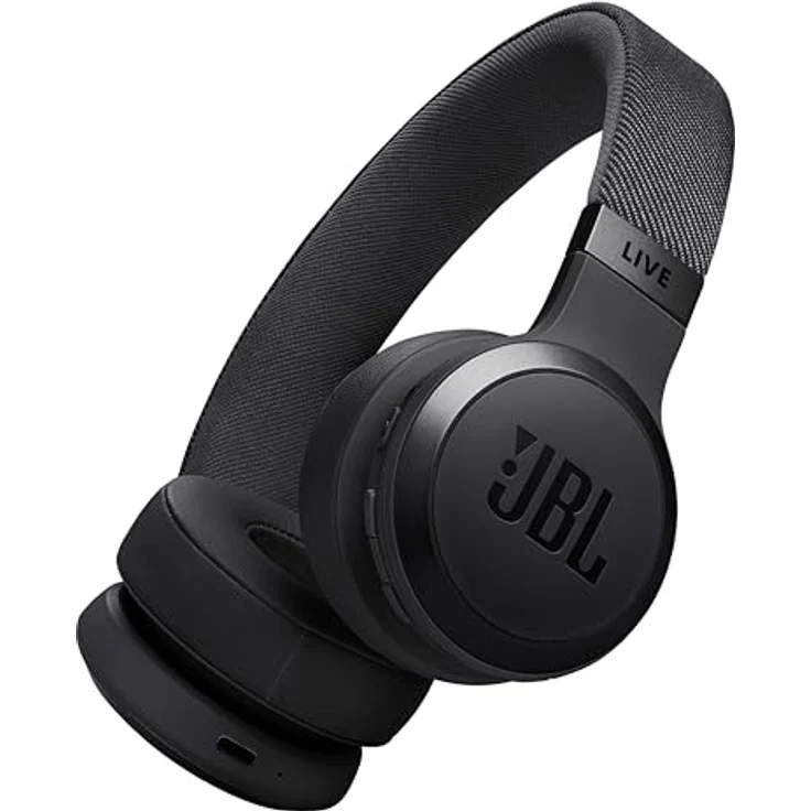 JBL Live 670 NC – Bluetooth On-Ear-Kopfhörer mit adaptivem Noise-Cancelling – Kabellose Ohrhörer Signature Sound und Sprachassistent – Langer Musikgenuss für bis zu 65 Stunden – Schwarz – Bild 1