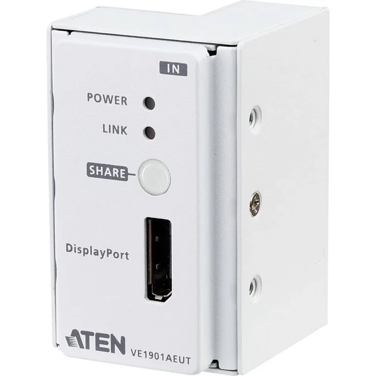 ATEN VE1901AEUT IP Modul für KVM Switche, 4K DisplayPort und VGA bis 4096 x 2160 Pixel, inklusive PoH und Anti-Jamming Technologie