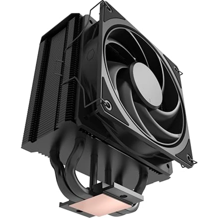 Cooler Master Hyper 212 3DHP Black, Tower-CPU-Kühler mit 4-Pin PWM Anschluss und geringer Geräuschentwicklung, schwarz – Bild 1