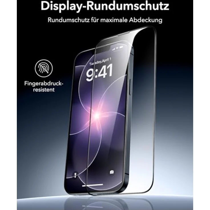 ESR Armorite Panzerglas für iPhone 17e/16e/14/13/13 Pro, gehärtete Displayschutzfolie mit 3 Sekunden Schnellinstallation, militärischer Schutz und blasenfreier Befestigung, 3 Stück – Bild 5