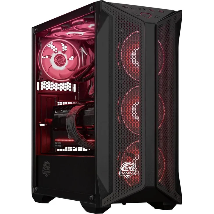 One Gaming Gaming PC AR896, Ryzen 5 7600, RX 7600, 512 GB NVMe SSD, 16 GB RAM, Windows 11