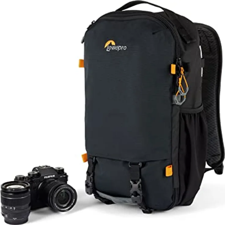 Lowepro Trekker Lite BP 150, Camera Backpack With Removable Camera Insert, With Accessory Strap System, Camera Bag For Mirrorless Camera, Compatible With Sony Alpha 6000, Black