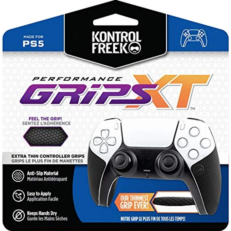 SteelSeries XT Extra Thin PS5 Controller-Griffe, silber, ultradünn mit maximalem Grip – Bild 1