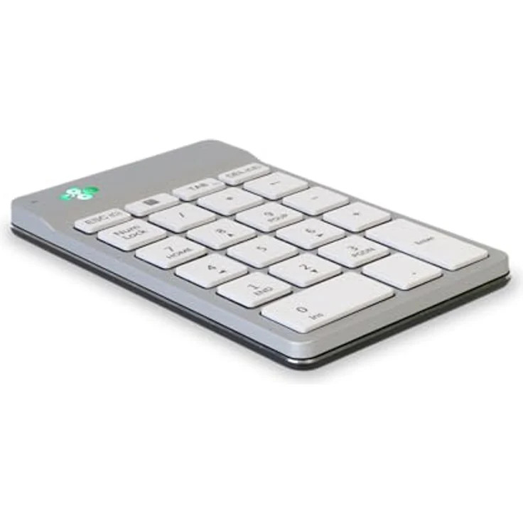 R-Go Tools Numpad Break, Bluetooth kabelloser Ziffernblock mit Anti-RSI-Software, für Computer Laptop Tablet, Weiss – Bild 1