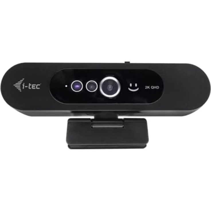 i-tec Solomon WH200 Webcam 2K, Windows Hello Unterstützung, hochwertiges Mikrofon, integrierte Datenschutzabdeckung – Bild 1