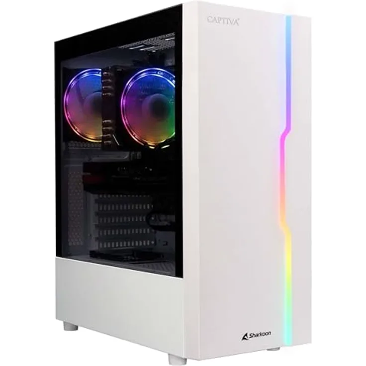 Captiva PC Power Starter R78-385 | AMD Ryzen 7 5700G | 32GB DDR4 RAM | AMD Radeon Graphics | 2 TB SSD | Windows 11 Home, Effizienter Desktop-PC in kompaktem Gehäuse