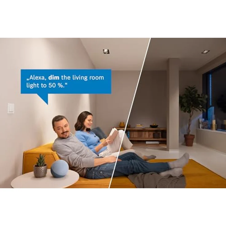 Bosch Smart Home Dimmer Schalter, Aktor zur smarten Steuerung von dimmbarer Beleuchtung, kompatibel mit Amazon Alexa, Google Assistant und Apple HomeKit – Bild 5