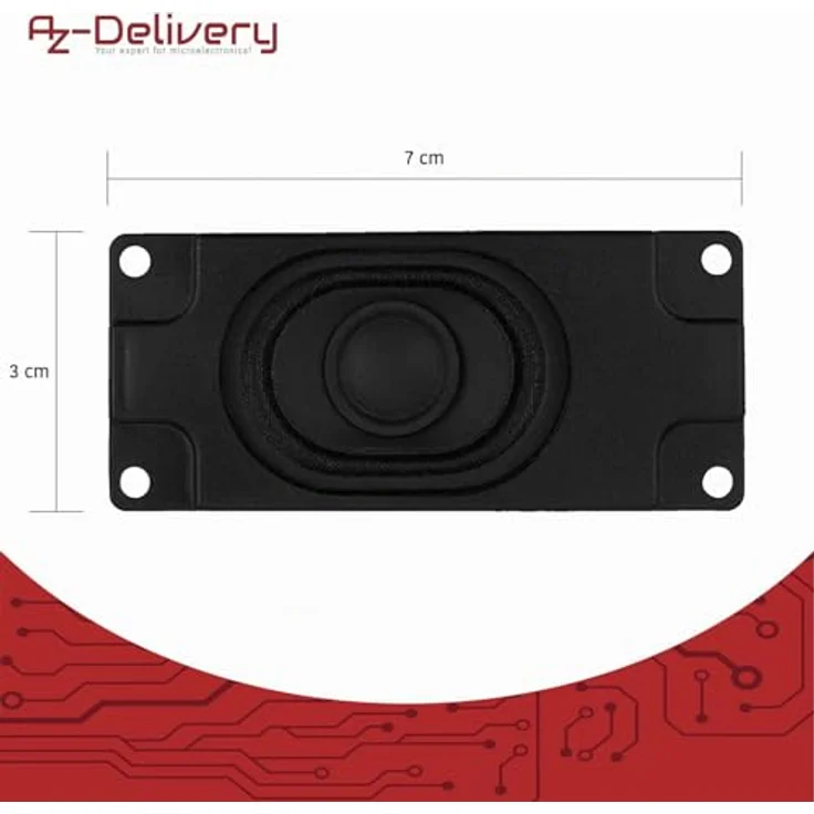 AZDelivery DFplayer Mini 3 Watt, 8 Ohm tragbarer Mini-Lautsprecher mit JST-PH2.0 mm Pin Schnittstelle und E-Book für DIY Projekte, 10 Stück – Bild 4