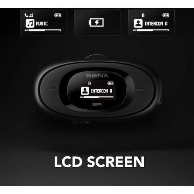Sena 5R, Bluetooth Intercom mit 2-Wege-HD-Gegensprechanlage und Smartphone-Konnektivität, Schwarz – Bild 4