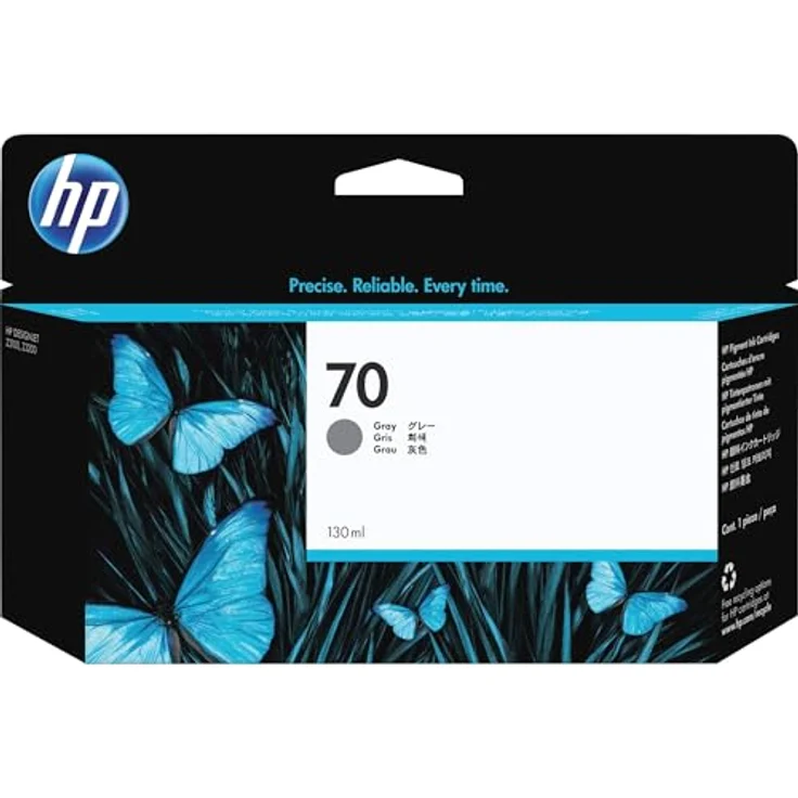 HP 70 Grau DesignJet Tintenpatrone, 130 ml – Bild 2