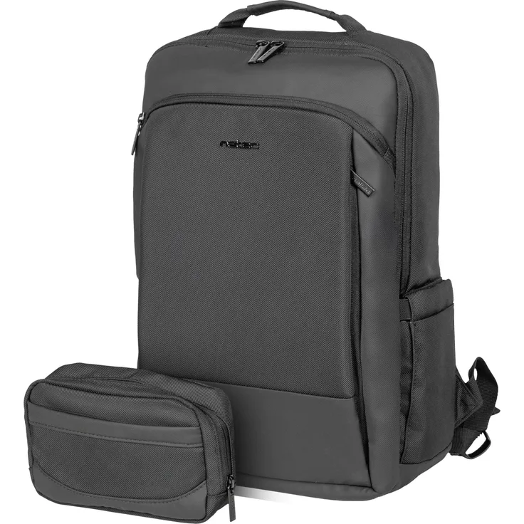 Genesis Kudu Plus Laptop-Rucksack, 15,6 Zoll, 16L Organizer, strapazierfähiges Polyester, Schwarz
