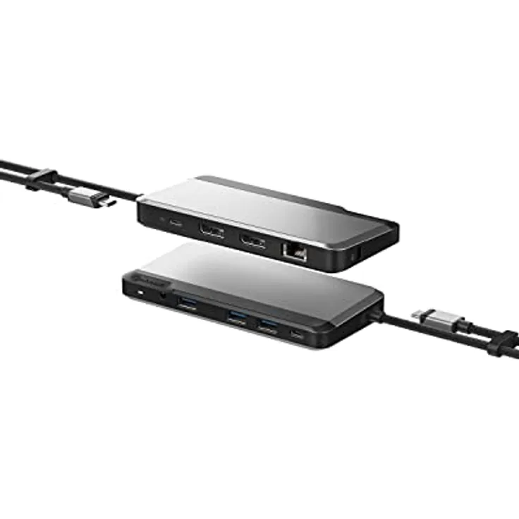 ALOGIC USB-C Dual Display 1080p FHD Dockingstation; 85W Leistungsabgabe; 3X USB-A; 2X USB-C; 2X DisplayPorts; Ethernet- und Audiobuchse; MX2 lite DisplayPort-Edition.