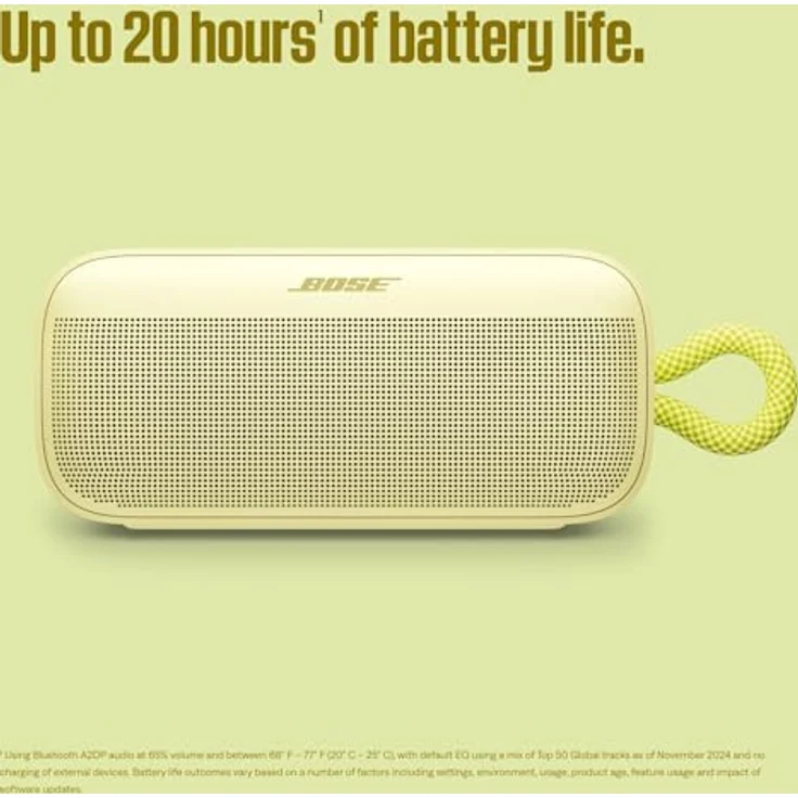 Bose SoundLink Plus, Bluetooth-Boombox, tragbarer Außen-Lautsprecher mit 20 Stunden Akkulaufzeit, robust und wasserdicht, Citrus Yellow - Limited Edition – Bild 5