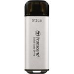 Transcend Portable SSD ESD300S 512GB USB Typ-C 10 Gbit/s PS4/PS5-kompatibel, Silber – TS512GESD300S