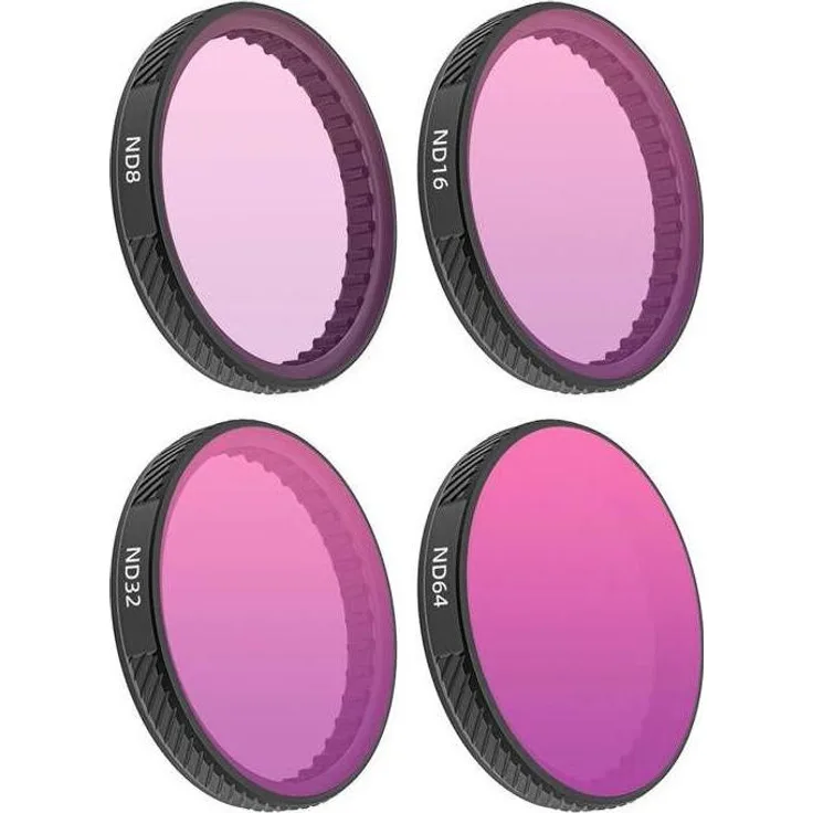 Sunnylife ND8+ND16+ND32+ND64 Filter Set OA5-FI934, Drohnen Zubehör aus Aluminiumlegierung mit optischem Glas, Silber