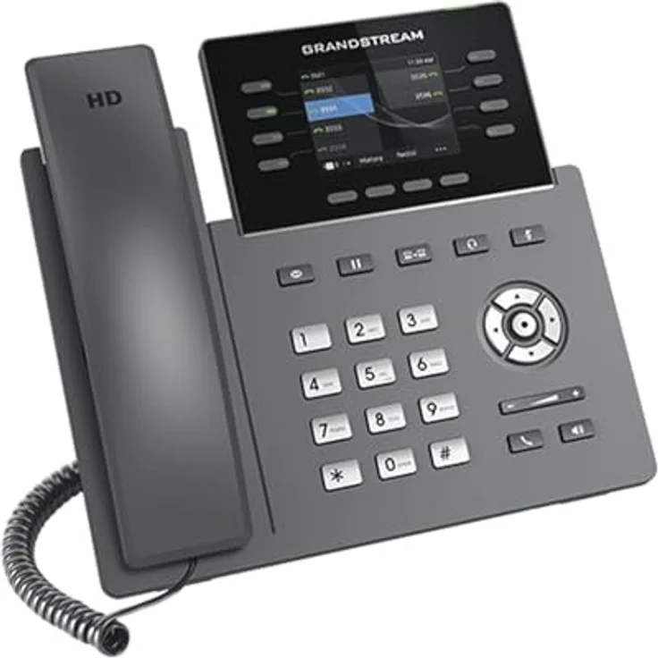 Grandstream GRP2624, IP-Telefon, Schwarz, Kabelgebundenes Mobilteil, 8 Zeilen, 2000 Telefonbucheinträge, TFT-Display 2.8" – Bild 3
