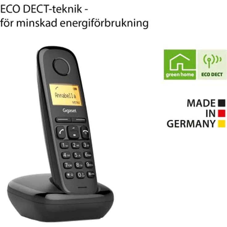 Gigaset A270 Duo Schnurlostelefon mit Rufnummernanzeige + zusätzliches Handset, DECT/GAP, schwarz – Bild 6