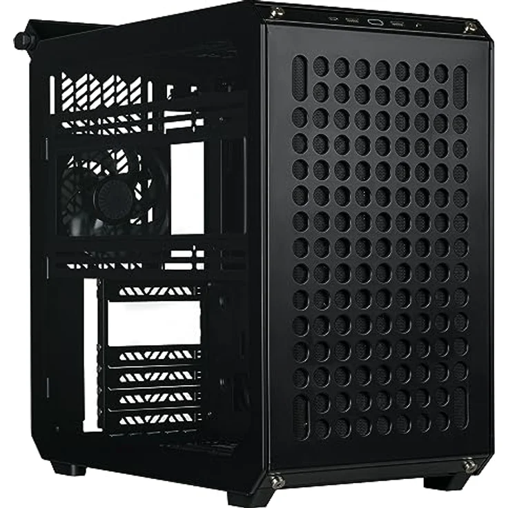 Cooler Master Qube 500 Flatpack ATX PC-Gehäuse – Schwarz – Bild 3