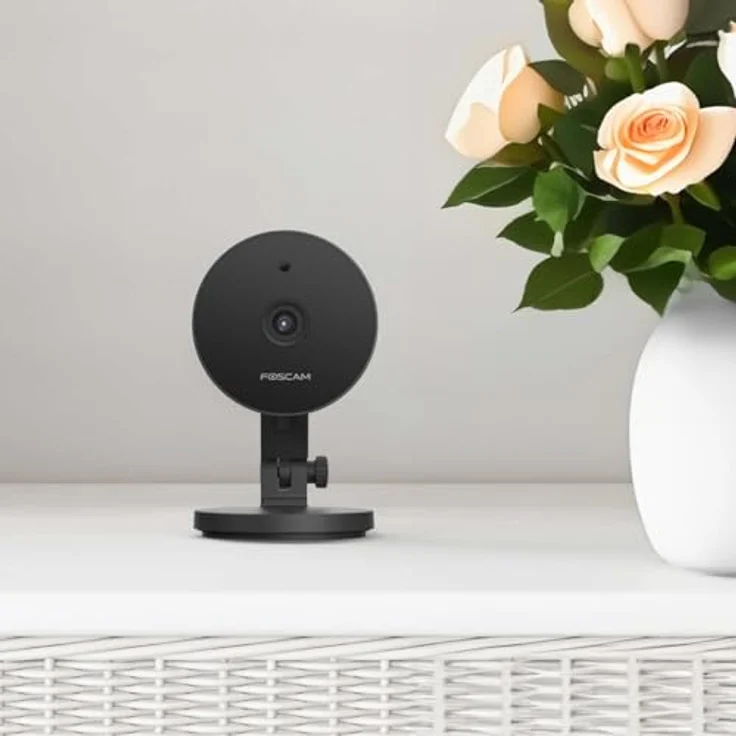 Foscam C5M 3K 5 MP Dualband WLAN Überwachungskamera mit Nachtsicht bis zu 8 Meter, Zwei-Wege-Audio, H.264+/H.264-Videokomprimierung (schwarz) – Bild 5