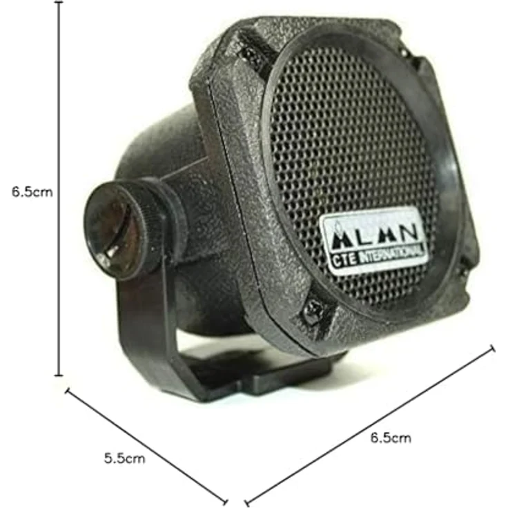 Midland AU20, Externer Lautsprecher, 5 W RMS, 1-Weg, schwarz – Bild 3